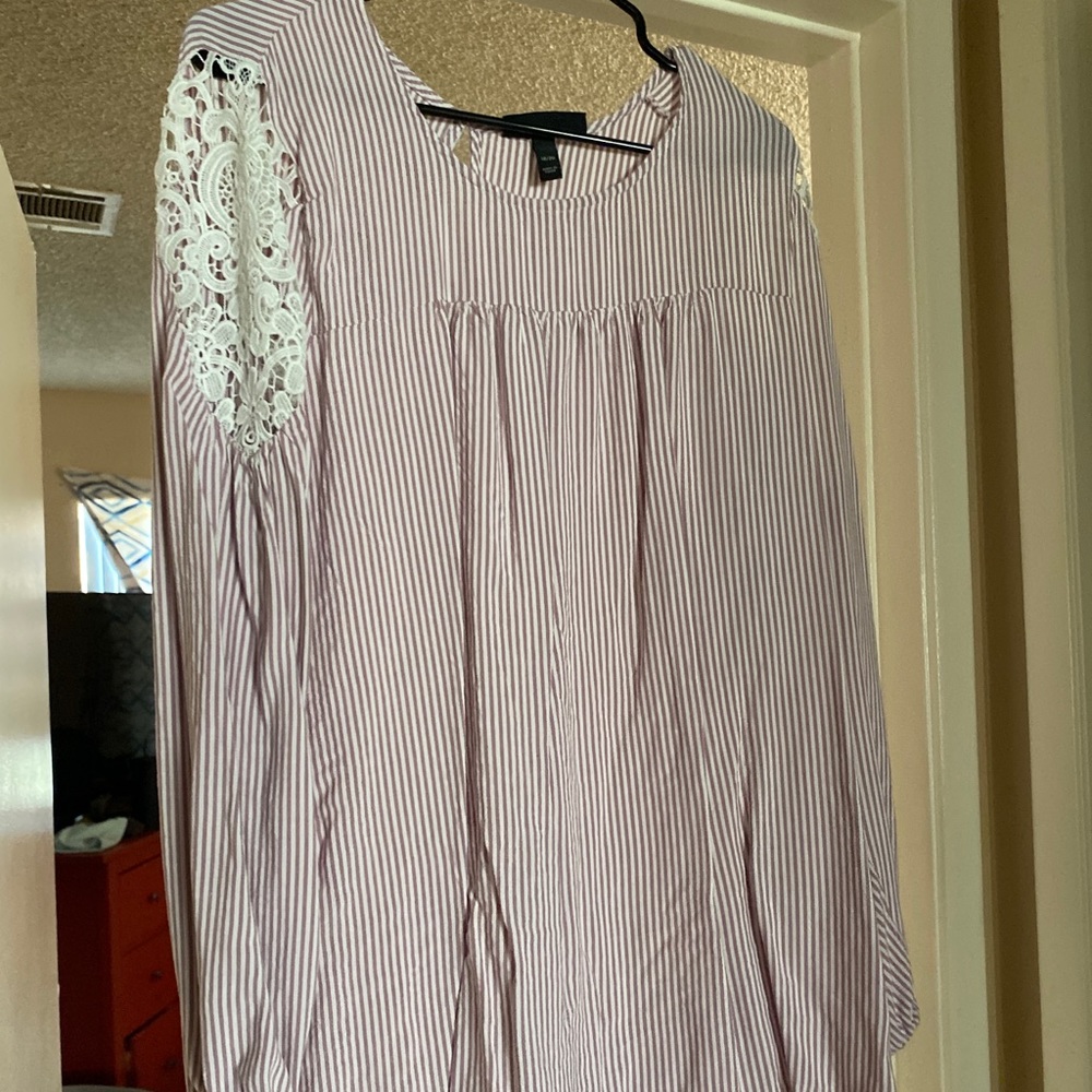 Lane Bryant peasant blouse